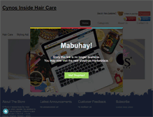 Tablet Screenshot of cynos.shopinas.com